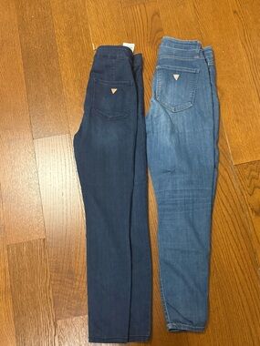 Guess Women's Skinny Jeans Duo — Dark Blue & Medium Blue